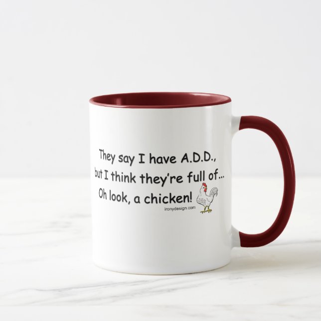 Tasse AJOUTEZ complètement des poulets (Droite)