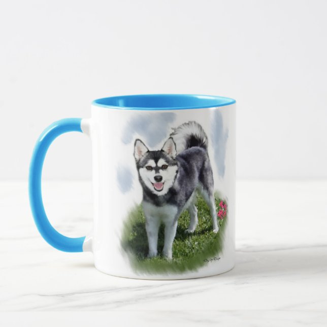 Tasse Alaskan Klee Kai Art (Gauche)