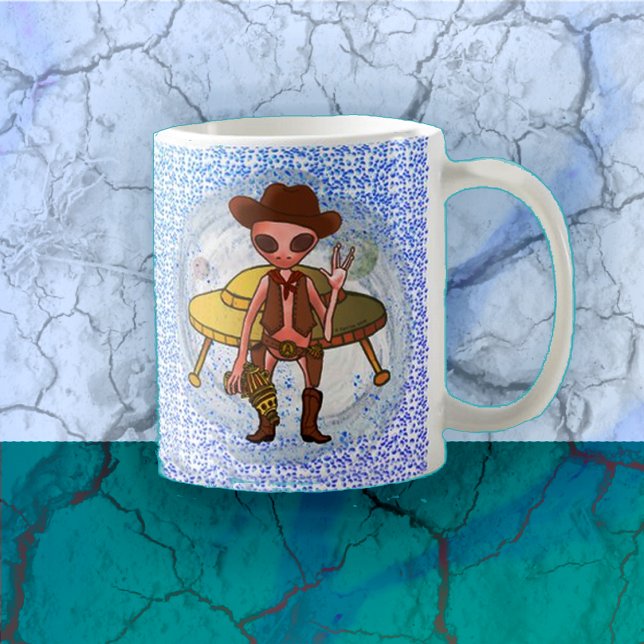 Tasse Alien Cowboy (Créateur téléchargé)