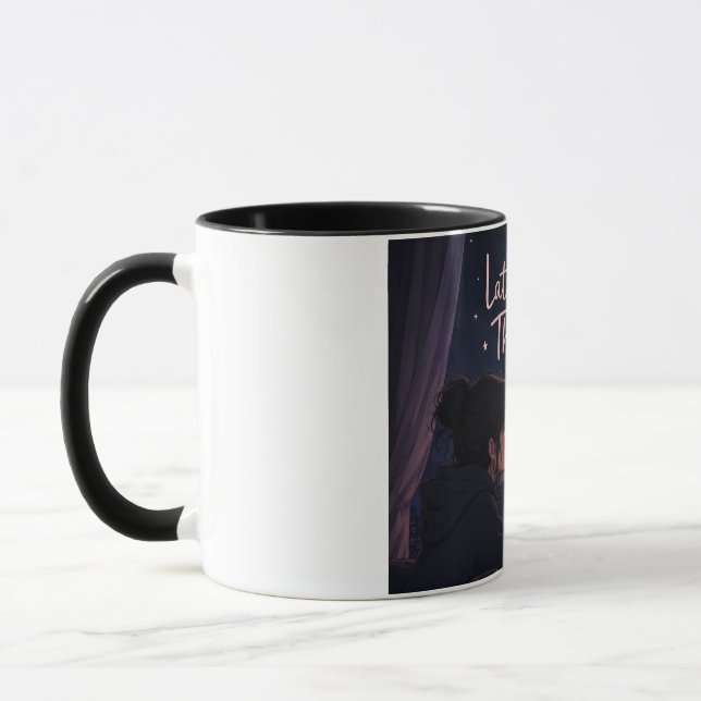 Tasse Alien Pensées de fin de soirée   (Gauche)