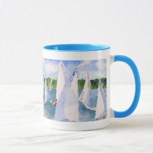 Tasse alignement de chalands de c