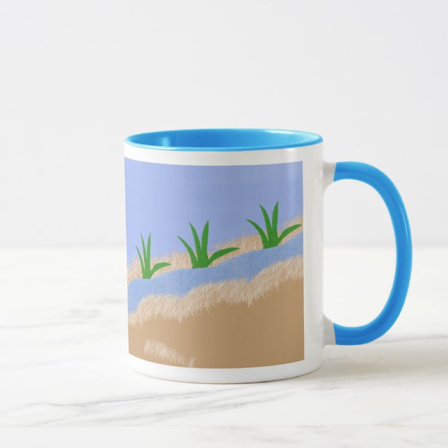 Tasse Alligator Green Whimsical Cartoon Art (Droite)