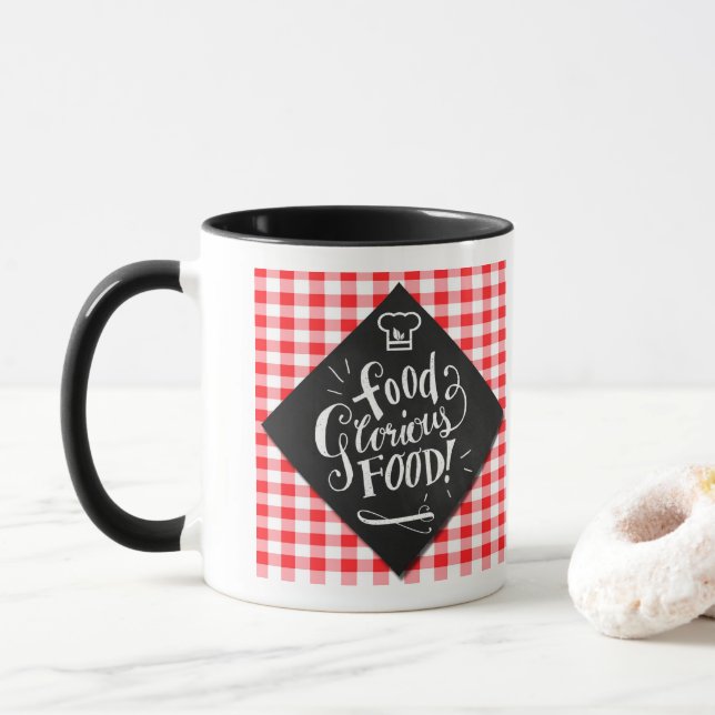 Tasse Amateurs de pied de page Typographie de tableau ro (Avec donut)