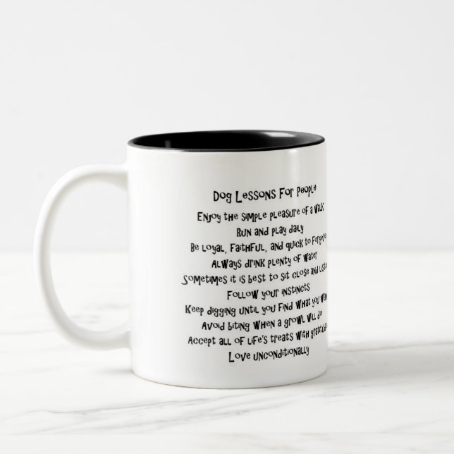 Tasse américaine de bouledogue (Gauche)
