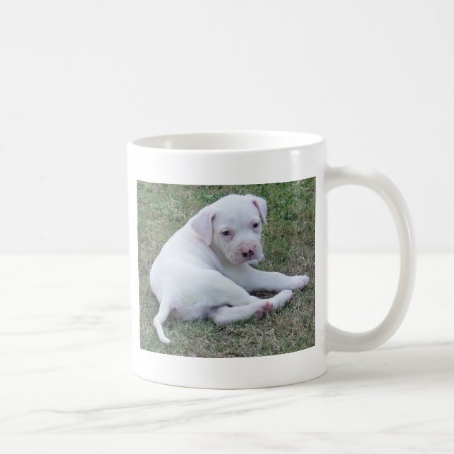 Tasse américaine de chiot de bouledogue (Droite)