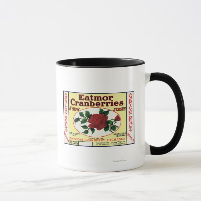 Tasse American Beauty Eatmor Cranberries Marque Étiquett (Droite)