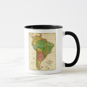 Tasse AmericaPanoramic du sud MapSouth Amérique