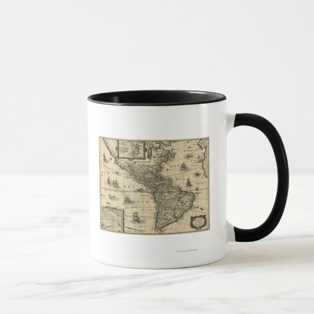 Tasse Amérique du Nord et du Sud - Carte panoramique (Droite)