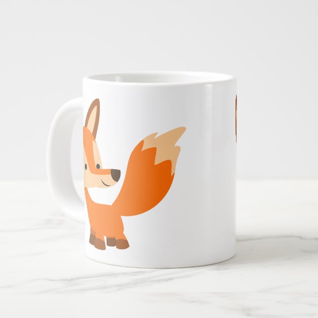 Tasse amicale mignonne d'éléphant de Fox de bande (Devant gauche)