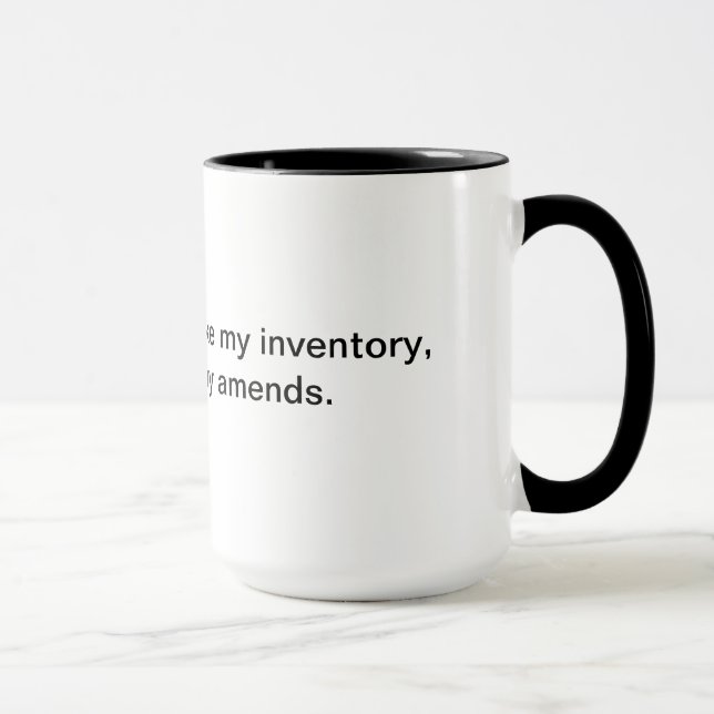 Tasse Amis de Bill W. :  Inventaire (Droite)