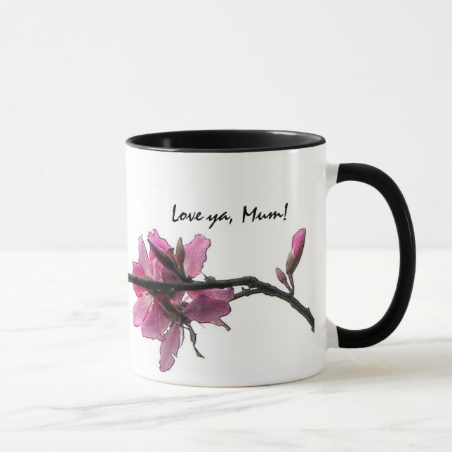Tasse Amour de Flora de zen vous cadeau d'anniversaire (Droite)