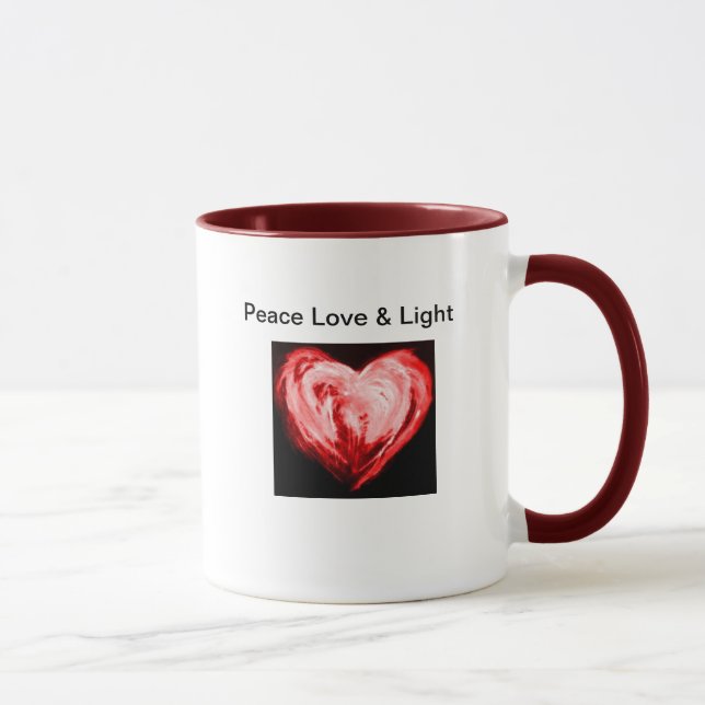 Tasse Amour et lumière de paix (Droite)