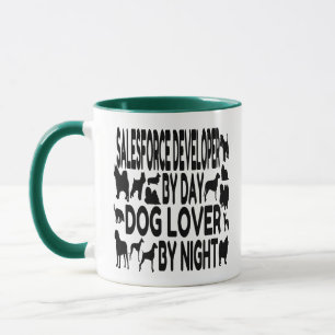 Tasse Amoureux des chiens développeur Salesforce