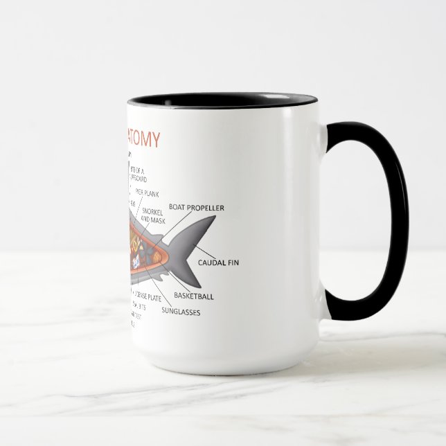 Tasse Anatomie de requin (Droite)
