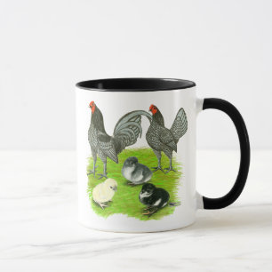 Tasse Ancienne Anglaise Famille de Jeux Bleue
