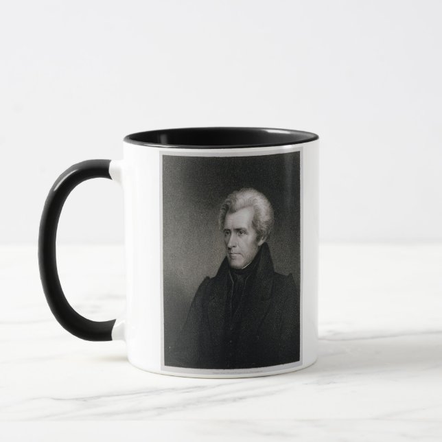 Tasse Andrew Jackson (gravure) (Gauche)