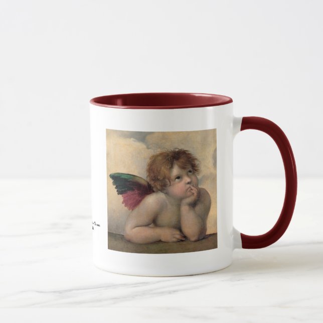 Tasse Ange de Sistine Madonna, Raphael 1514 (Droite)