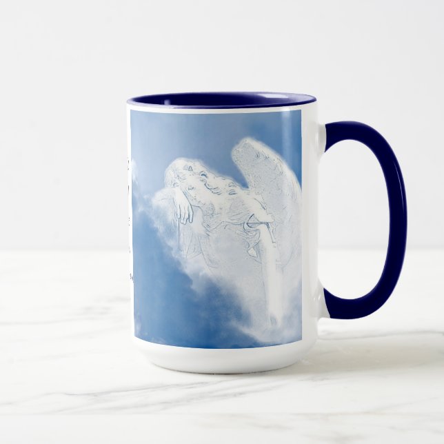 Tasse Angel du Seigneur Encamps autour de toi, Psaume 34 (Droite)