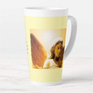 Tasse Angel Serenity Prayer Jaune Or Orange Latte