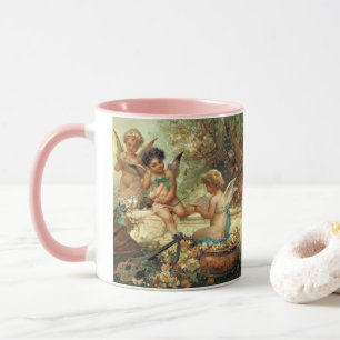 Tasse Angels de musicien par Hans Zatzka, Art Victorien