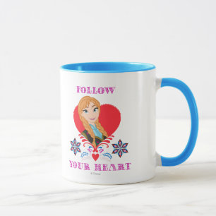 Tasse Anna   Portrait en Coeur Rouge