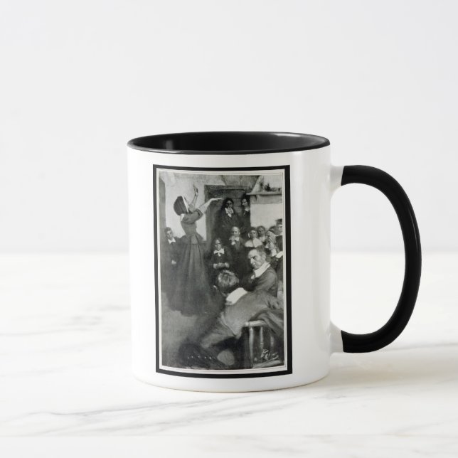 Tasse Anne Hutchinson prêchant dans sa Chambre à Boston (Droite)