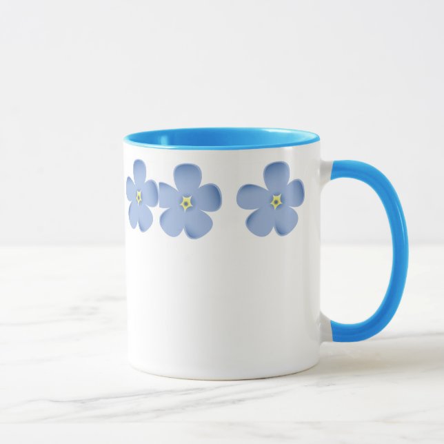 Tasse Anneau des fleurs bleues (Droite)