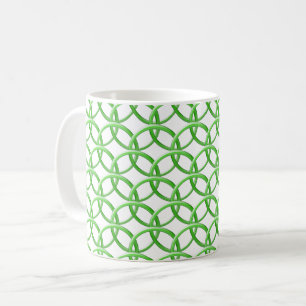 Tasse - Anneaux entrelacés en vert