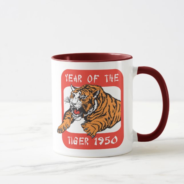 Tasse Année chinoise du cadeau 1950 de tigre (Droite)