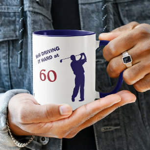 Tasse Anniversaire 60 Golfer