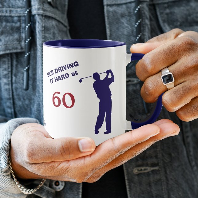 Tasse Anniversaire 60 Golfer (Créateur téléchargé)