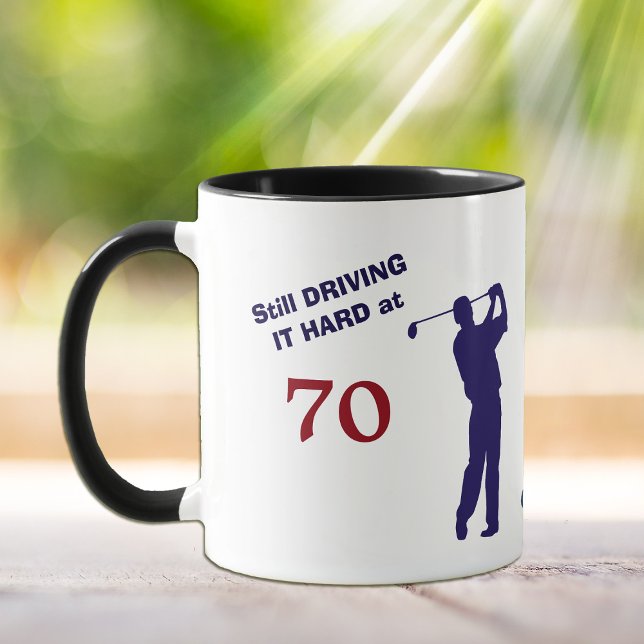 Tasse Anniversaire 70 Golfer (Créateur téléchargé)