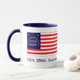 Tasse Anniversaire des Etats-Unis 250th