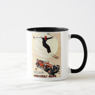 Tasse Annonce de ski Vintage Mercedes Benz