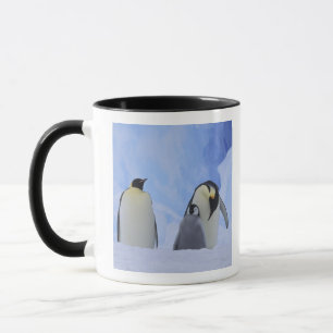 Tasse Antarctique. Manchots empereurs et poussin