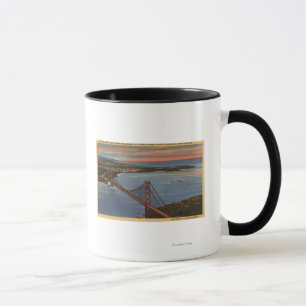 Tasse Antenne de golden gate bridge et de région de baie