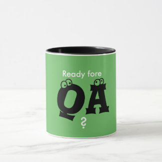 Tasse antérieure prête de QA