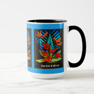 Tasse Anthures de Hawiian (tasse personnalisée)