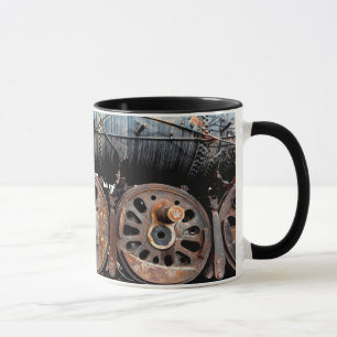 Tasse Antique Locomotive Moteur à vapeur Train Coffee Co