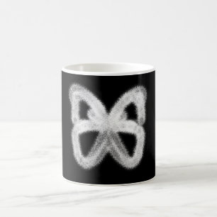 Tasse apparaissante de papillon activée par