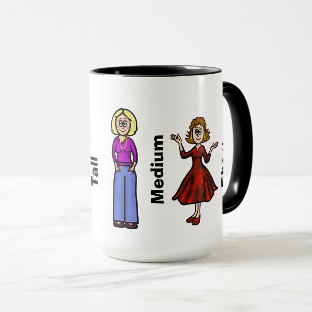 Tasse Appreciation Tall, Medium And Short Women (Devant droit)