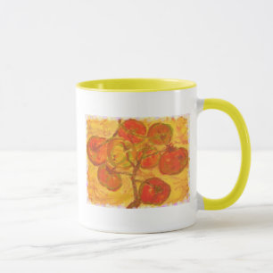 Tasse aquarelle de la grappe de tomates