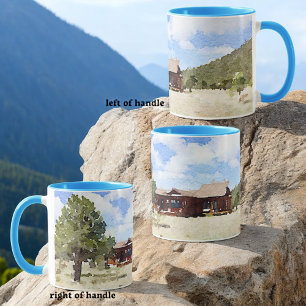 Tasse Aquarelle de vie à domicile unique