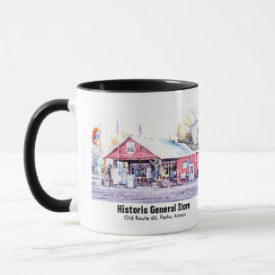 Tasse Aquarelle historique d'épicerie générale de