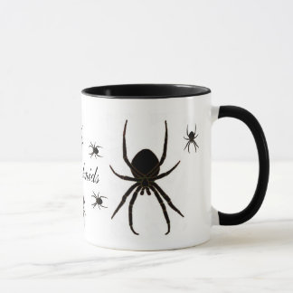 Tasse Araignée noire, Arachnides