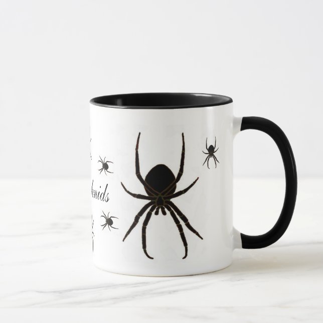 Tasse Araignée noire, Arachnides (Droite)