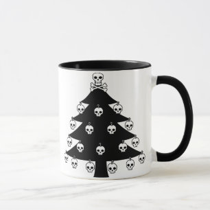 Tasse Arbre de Noël de crâne