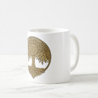 Tasse Arbre de Vie Mandala Doré | G Spirituel Celt