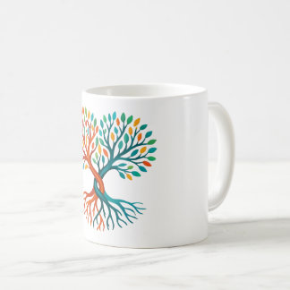 Tasse Arbre de Vie Teal Coral Harmony | Nature Équ