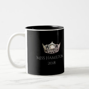 Tasse argentée nommée faite sur commande de